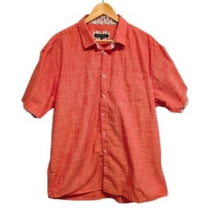 Britches Red Short Sleeve Button-Down Shirt - Size XLT (Tall)